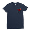 Cookie Monster Elmo Pocket Ladies Fitted T-Shirt