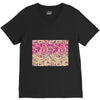 pink triangle print V-Neck Tee
