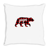 papa christmas bear Throw Pillow