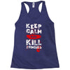 Keep Calm And Kill Zombies Racerback Tank