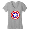 Captain America Women's V-Neck T-Shirt