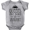 queens are born in january (2) Baby Onesie