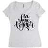 we shine together Women's Triblend Scoop T-shirt