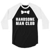 Handsome Man Club Bow Tie 3/4 Sleeve Shirt