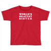 world's okayest sister Toddler T-shirt