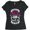 I Have A Pretty Daughter Gun A Shovel And An Alibi Women's Triblend Scoop T-shirt