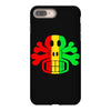 rasta skull and crossbones reggae dub club rave iPhone 8 Plus