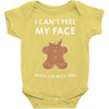i can't feel my face Baby Bodysuit