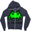 arcade player one Zipper Hoodie