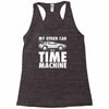 my other car is a time machine Racerback Tank
