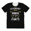legendary riders are born in 1987 All Over Women's T-shirt