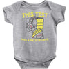 this test was a piece of cake Baby Onesie