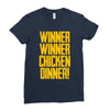 Winner Winner Chicken Dinner Ladies Fitted T-Shirt