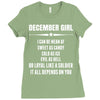 Super December Girl Ladies Fitted T-Shirt