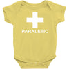 paraletic funny printed green top drinking booze party drunk Baby Onesie