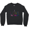 i love my mum colorful Crewneck Sweatshirt