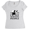 im Not Morning People Women's Triblend Scoop T-shirt