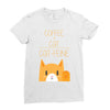 cattfeine mug Ladies Fitted T-Shirt