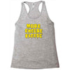 more cheese please Racerback Tank