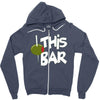 olive this bar Zipper Hoodie