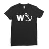 w anchor funny pub joke Ladies Fitted T-Shirt