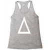 prism a triangle design graphic baseball jersey Racerback Tank