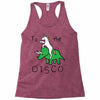 To The Disco (Unicorn Riding Triceratops) Racerback Tank