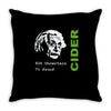 albert einstein theory of 7% proof geeky science cider scrumpy drinkin Throw Pillow