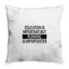 running is importanter Throw Pillow