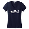 evolution of a zombie Women's V-Neck T-Shirt