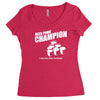 beer pong champion Women's Triblend Scoop T-shirt