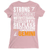 Strong Independent Motivated Gemini Ladies Fitted T-Shirt