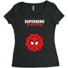 Superhero On The Way Women's Triblend Scoop T-shirt