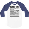 black king nutrition facts 3/4 Sleeve Shirt