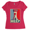 beaker meep poster, ideal birthday gift or present Women's Triblend Scoop T-shirt