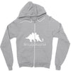 grandpa dinosaur Zipper Hoodie