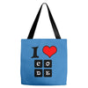 i love code Tote Bags