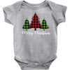 lumberjack tree merry christmas Baby Bodysuit