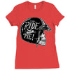 hi girl... ride with me! Ladies Fitted T-Shirt