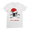 skull christmas Ladies Fitted T-Shirt
