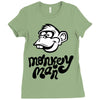 monkey man Ladies Fitted T-Shirt