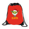 may cristmas be with you yoda Drawstring Bags