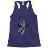 olaf frozen disney cartoon Racerback Tank