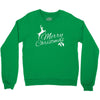 merry christmas flower Crewneck Sweatshirt