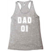 fathers dat dad number 1 Racerback Tank
