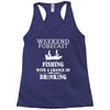 fishing funny Racerback Tank