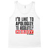 conor mcgregor apologize ufc mma notorious Tank Top
