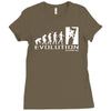 climbing ape to evolution climb indoor outdoor Ladies Fitted T-Shirt