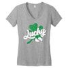 Lucky Irish Baby Women's V-Neck T-Shirt
