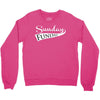 sunday funday (white) Crewneck Sweatshirt
